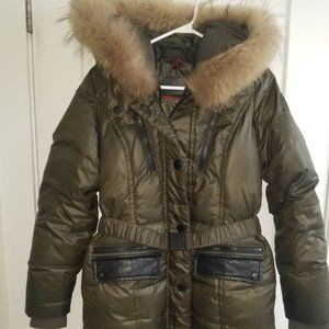 Atelier Noir Rudsak Down Puffer Parka with Removable Real Fur, size M